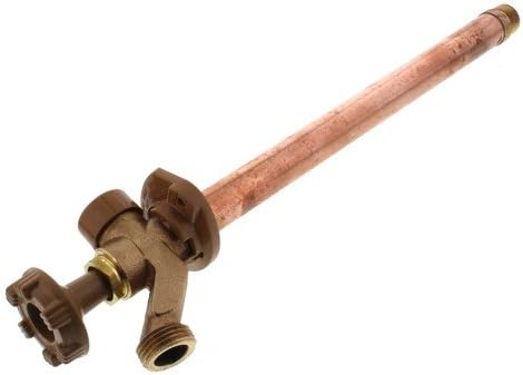Model 17 10 inch Length 1/2 inch MPT x 1/2 inch Female Sweat Inlet Anti-Siphon Wall Faucet w/ Metal Handle 17CP-10-MH