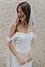 WEZTEZ Bridal Veils Beaded Edge Wedding Veil,1 Tier Pearl Crystal Edge Fingertip Length Short Bride Veil With Metal Comb