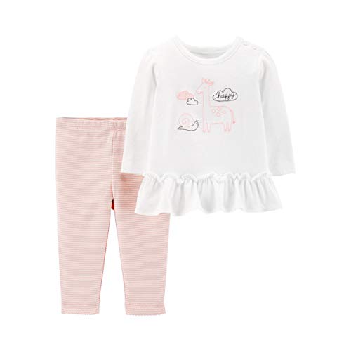 Carter's Baby Girls 4-pc. Giraffe Take Me Home Layette Set 9 Months Pink/White