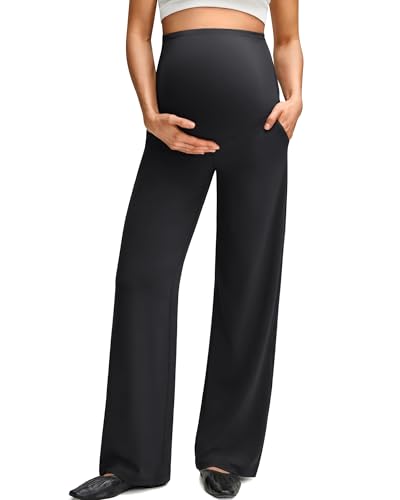 Image of G4Free Women's Maternity BareFeel Wide Leg Yoga Pants