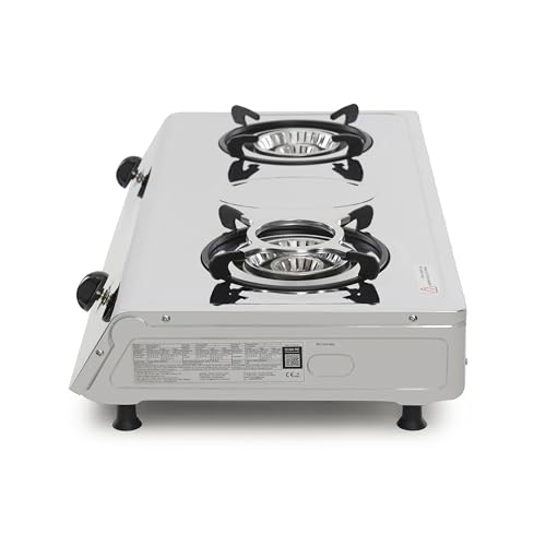 NJ-200SD Portatile Fornello a gas 2 bruciatori da 70cm in Acciaio Inox con Piezo 8.8 kW - immagine 4