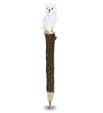 Planet Pens White Owl Novelty Pen - Cute Fun & Unique Kids & Adults Office Supplies Ballpoint Pen, Forest Wild Bird Writing Pen Instrument For School and Office