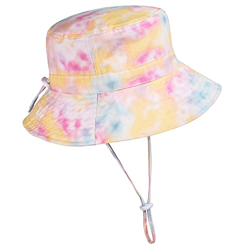 Image of Adjustable Wide Brim Sun Hat - Summer Bucket Hat for Infant Toddler and Kids UPF 50+
