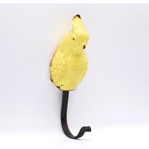 Fyne-Finds Vintage Yellow Parrot Coat Hook Cover