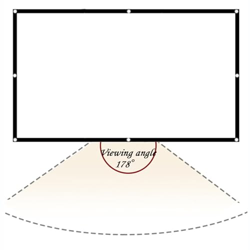 Projektionsbildschirme – 16 9 Ausrüstung Video Anti-Falten | Bildschirm Projektion Film Groß Außen - Für Haus Innen Büro Kirche Schule Abend Kino Camping Meetings Lehrer