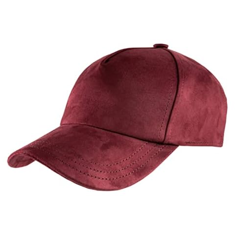 Classic Italy - Baseball Cap Classic Baseball Suedine - Size 55 cm - Bordeaux Cover