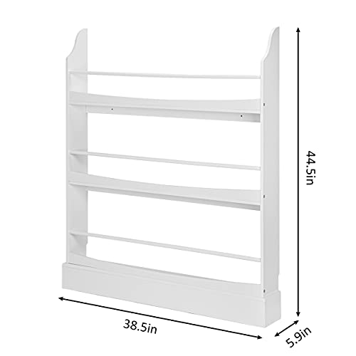 Image of UTEX Kids Bookshelf, 3 Tiers Book Shelf and Storage for Kids Rooms, Kids Bookcase Rack Wall for Bedroom,Study Living Room,White