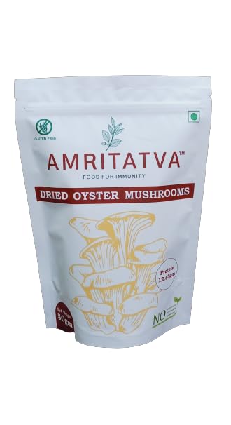 Amritatva Dried Oyster Mushroom 50gm, Plant Based, Gluten Free, No Added Preservatives, Flavors, Chemicals, Rich in Vitamin & Protein, Fresh, Natural Flavors for Toopings (B0D63H5RMX) Amazon Price History, Amazon Price Tracker