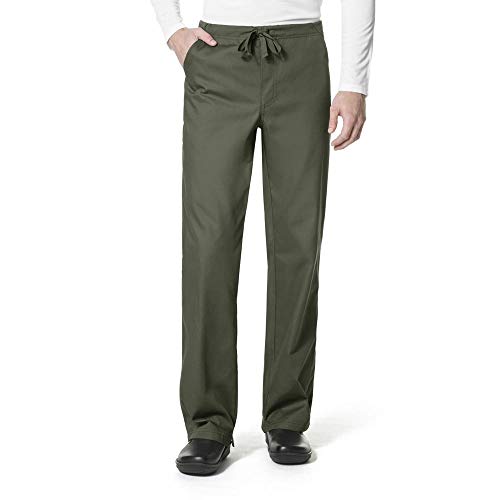Carhartt Men's Tall Ripstop Lower Rise Scrub Pant, Olive, 3X-Large