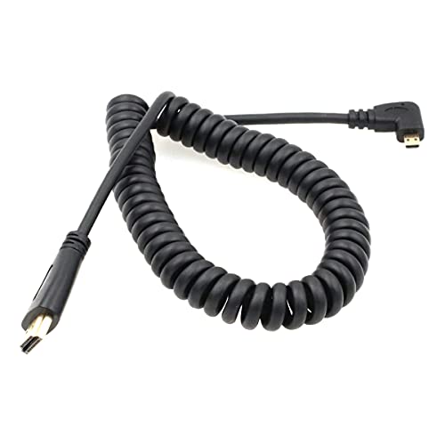 SZRMCC �^�u���b�g�p�̒��p�}�C�N��HDMI-HDMI�����R�C���P�[�u��CanonSonyDSLR�J����ATOMOS���j�^�[ (Right Angled)