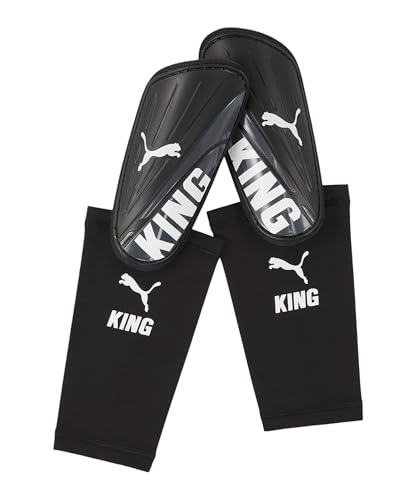 Protège-tibias Puma King pour homme et adulte unisexe coloris noir et blanc