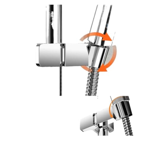 Support de douche rotatif 360 anti glissement pour barre - 5