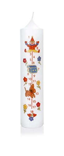 Lebenslicht Fotodruck, Wachs, Weiß, 21.5 x 5 cm