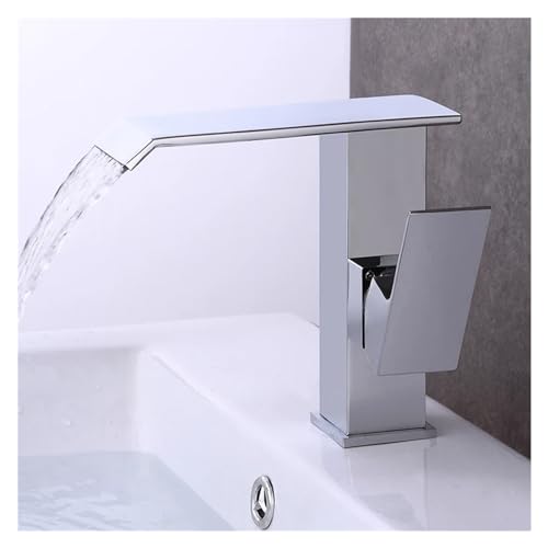 Robinet de bain cascade avec pommeau de douche chrome - 3