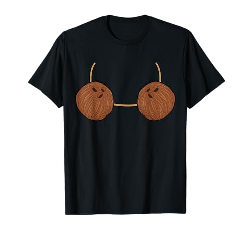 Coconut Bra Costume Cute Easy Food Halloween Gift T-Shirt