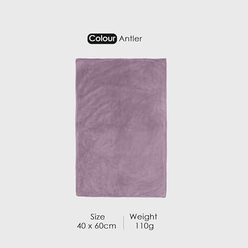 Image of HOUSSE Premium Hand Towel | Microfiber | Super Soft & Quick Dry | Home, Gym, Yoga, Fitness & Weight Lifting | Ultra Absorbent | 550GSM, 60x40cm [2-Pack] (Anthler)