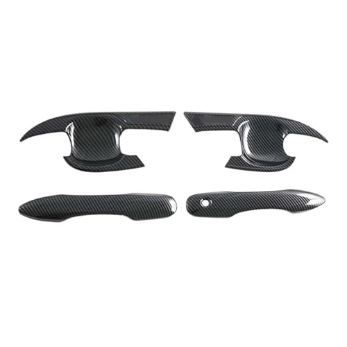 �Ԃ̊O���̃h�A�n���h���J�o�[ Compatible With For Prius 60 2023 2024 2025 �O���h�A�{�E���n���h���J�o�[�����J�[�X�^�C�����O�A�b�v�O���[�h�A�N�Z�T���[�ƌ݊���(2 smart carbon)