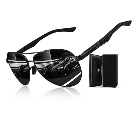 CGID Gafas de Sol Polarizadas para Hombre Mujer Pilot Gafas Oscuras Lentes para Conducir con 100% Protección UV400 Marco de Metal