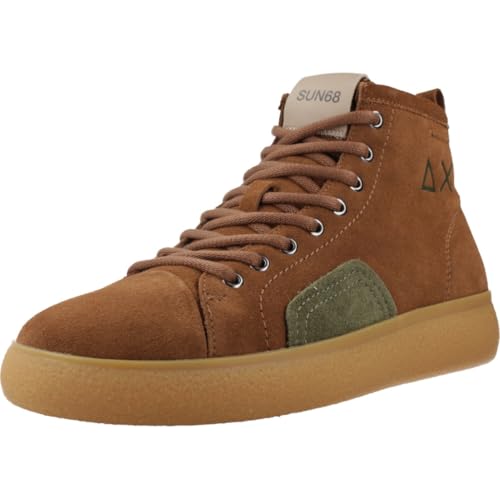 SUN68 Luis Midi Suede : baskets en daim élégantes pour hommes au style urbain au quotidien
