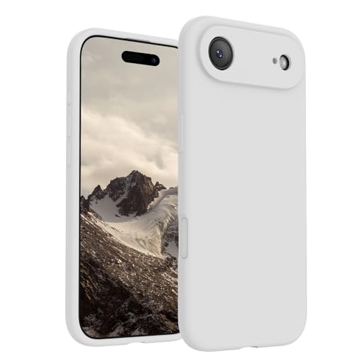 Image of FireNova Magnetic for iPhone Air Case, Compatible with MagSafe, [Integrated Silicone Camera Control Button] [Camera Protection] Microfiber Lining Phone Case for iPhone 17 Air, 6.5 inch, White
