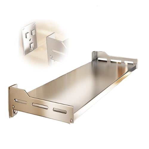 Estante para microondas, estante de cocina de acero inoxidable montado en la pared, estante de almacenamiento extraíble para uso doméstico y restaurante