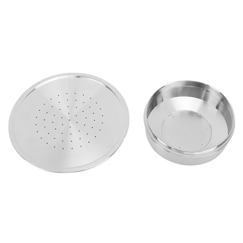 Nikou Lot de 2 capsules de café réutilisables, en acier inoxydable, rechargeables, maille fine, amovible, facile à nettoyer pour Senseo HD7801