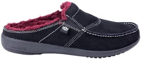 Revitalign Women's Siesta Plush Slipper, Black, 8 | Image 5