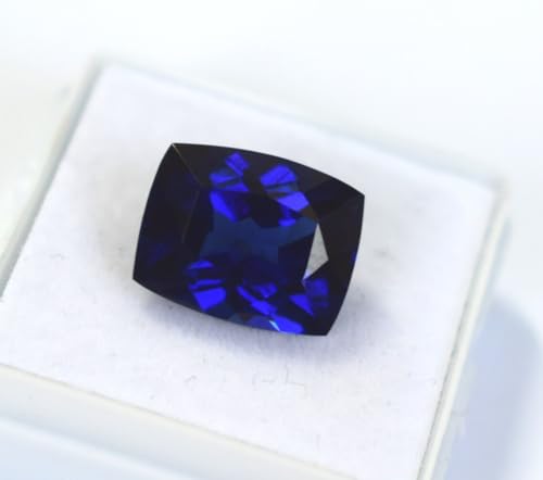 Generic G44 10.00 Ct Natural Beautiful Blue Tanzanite Certified Loose Gemstone Cushion Cut Jewelry Making Stone Best Gift thumb #4