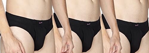 Image of Semantic Men's Solid Cotton Brief Underwear - Pack of 3