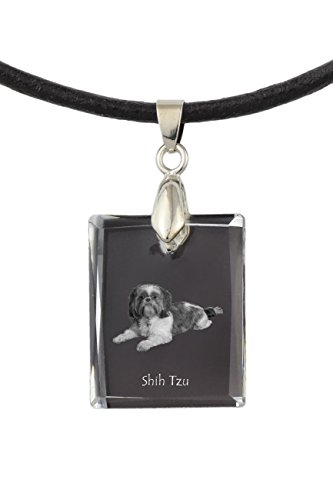 Shih Tzu, Hundekristallhalskette, Anhänger, Qualität, außergewöhnliches Geschenk, Sammlung Cover