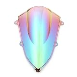Motos Deflector Parabrisas De Doble Burbuja para Motocicleta, Accesorios para CBR250RR 2017 2018 2019 2020 2021 Carenabris Naked (Color : WI)