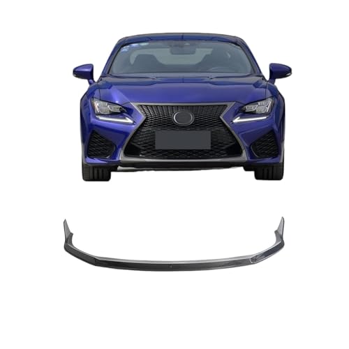 車のフロントバンパーリップカーボンファイバースポイラー用レクサス RCF RC F 2015-2019 フロントバンパー下あごリップスポイラーボディキットガード