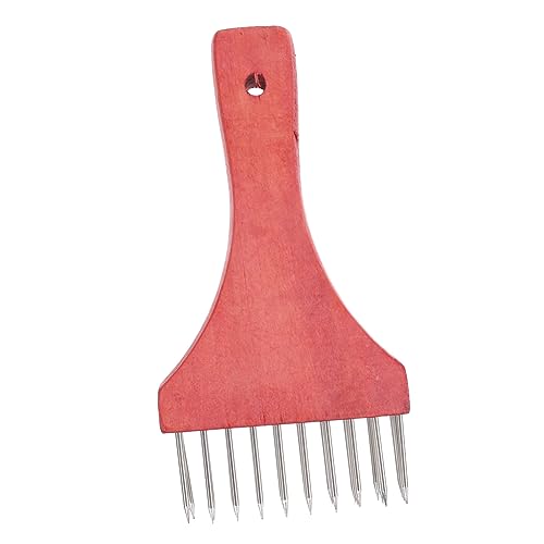 TIDTALEO Batticarne in Acciaio Resistente Manico in Legno, Macchina per Ammorbidire La Carne di Manzo, Maiale e Pollo, Accessorio da Cucina Portatile per Uso Domestico e Professionale