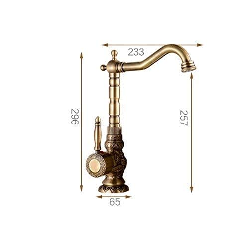 Robinet de salle de bain en cuivre antique rustique chic mélanger vintage