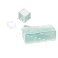 100 Stück Deckgläser+50 Stück Mikroskop-Objektträger, Mikroskop-Deckgläser, Objektträger, Die Größe von 100 Stück Beträgt 18x18 mm und die Größe von 50 Stück Beträgt 25,4x76,2 mm, für Labor Biologie