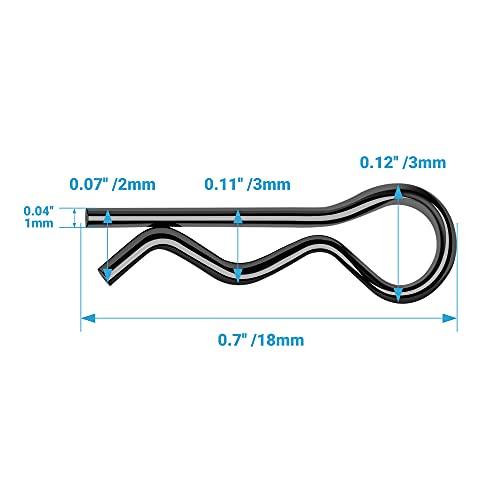 Kcrtek 100Pcs Rc Body Clips,Rc Clips For All 1/16 1/18 Scale Redcat Hpi Himoto Hsp Exceed Rc Car Parts Truck Buggy Shell Replacement Mix #TOP1