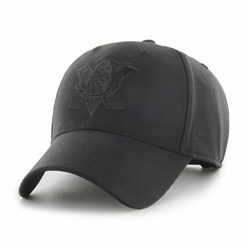 Casquette baseball NHL noire snapback réglable 47 et chapeau hockey visière courbée