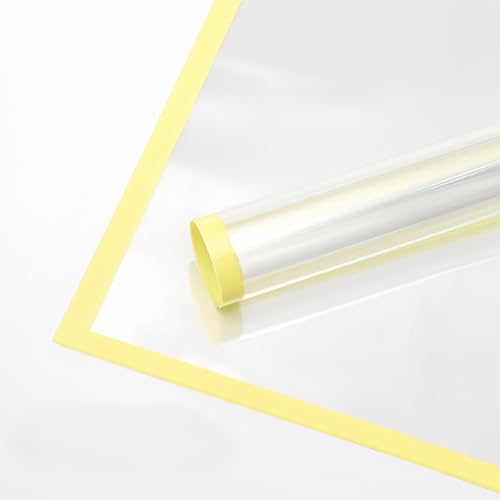 Papier fleuriste transparent jaune XIZHI pour emballer vos bouquets de saison avec soin