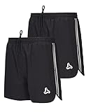 SILKWORLD Men 5 Inch Inseam Basketball Shorts Workout Training Shorts with Zipper Pockets (Pack of...