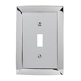 Amerelle 61TCH Studio Style 1 Toggle Wallplate, Chrome
