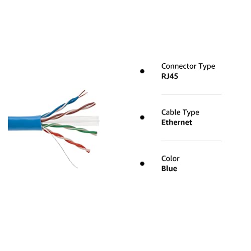 Cables Direct Online 1000Ft Cat6 Solid Cable 550Mhz Ethernet Lan Utp 23Awg Rj45 Network Wire Bulk (Blue) #TOP6