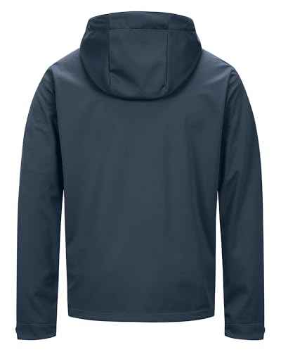 Image of 33,000ft Men's Softshell Jacket with Hood Waterproof Windbreaker Lightweight Rain Shell Jacket for Outdoor Hiking Travel