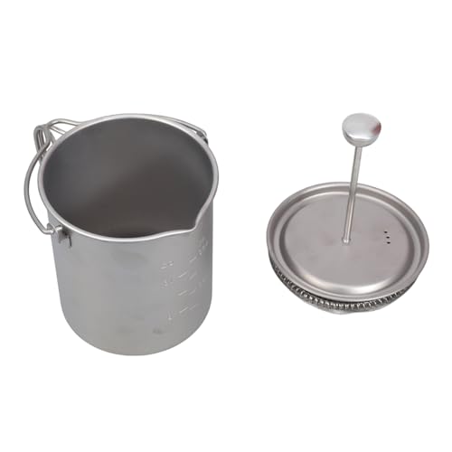 Oxxggkao Functional Metal French Presses Coffee Maker Portable 3 Layer Filter Systems For Outdoors Camping And Travels