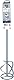 Bosch 1x PRO Stirrer Basket Viscous &,amp, Dense, für Handrührerwerke (für Mörtel, Gipskarton, Ø mm, Professional Zubehör Rührer)
