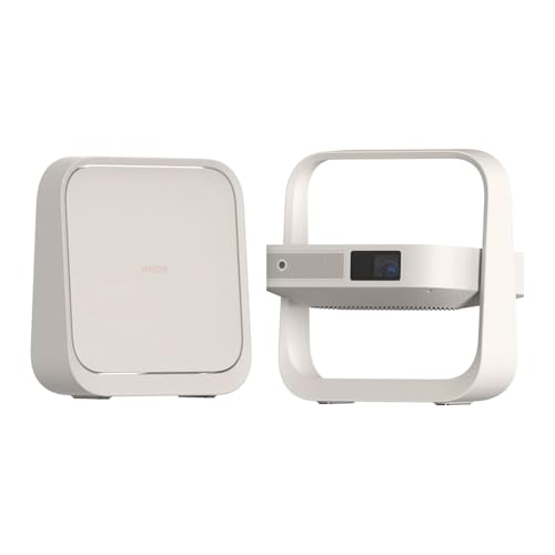 Vidéoprojecteur Portable XGIMI Elfin Flip Plus, 500 Lumens ISO, 1080P, Compatible avec Google TV avec Netflix sous Licence, Rotation à 150°, 2 x Haut-Parleur 3 W intégrés, Wi-FI, Bluetooth