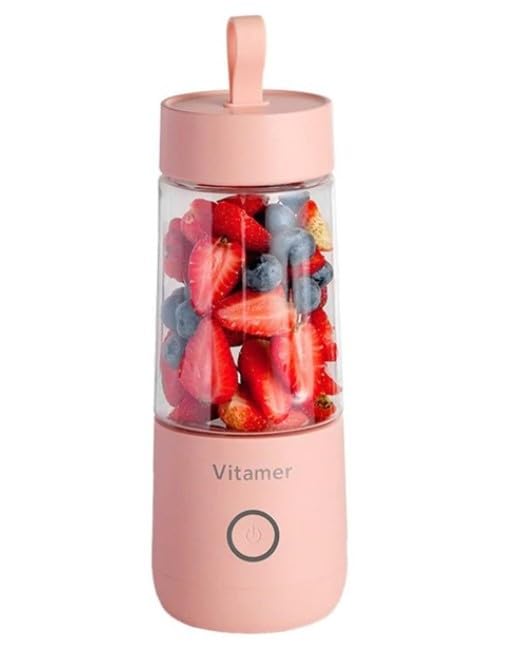 Shaker portable DrPhone V6 rose électrique pour smoothie fruits