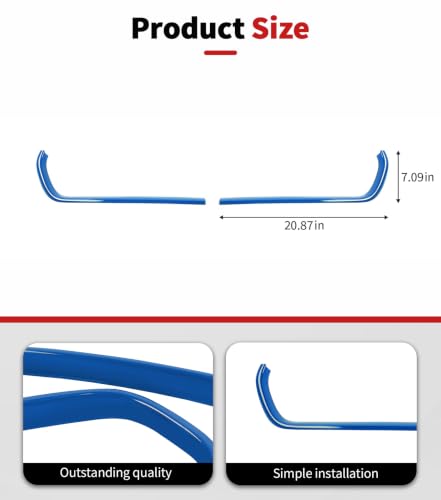 Image of Voodonala for Charger Front Grille Inserts Trim for 2015-2023 Dodge Charger, Radiator Grill Cover Protector, ABS Blue Exterior Accessories, 2PCS