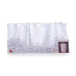Bormioli Rocco Mat 13.25 oz. Long Drink Glass, Clear, Set of 6 Bormioli Rocco Mat 1325 oz Long Drink Glass Clear Set of 6