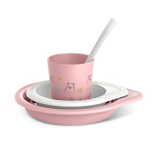 Assiette et bol bébé Suavinex incassables pour éviter les catastrophes durant les repas