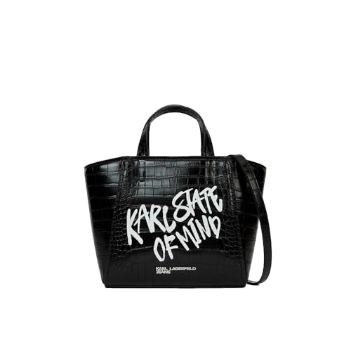 Bolso camera bag Karl Lagerfeld Jeans de mujer negro ideal para salir de noche con estilo